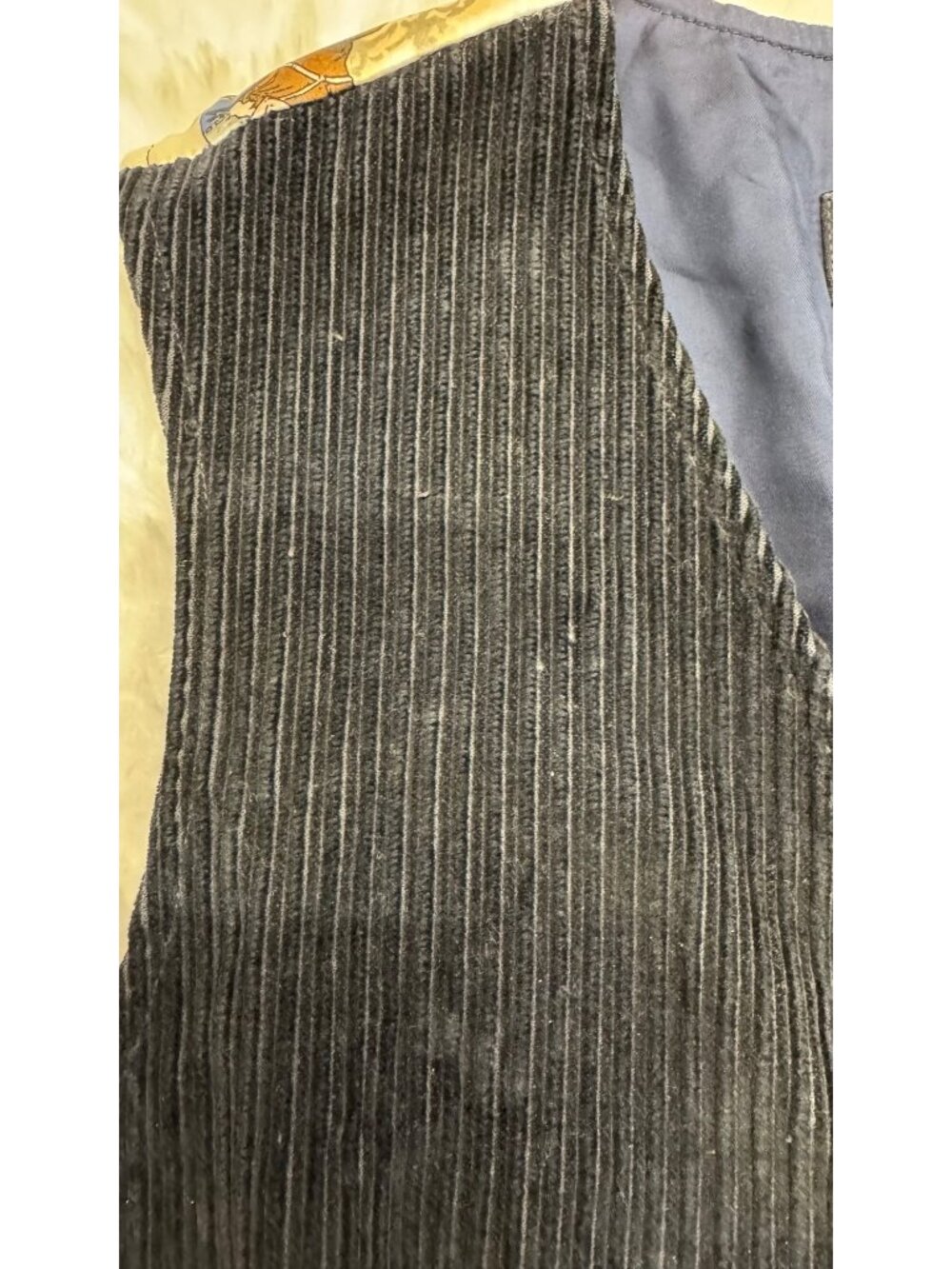 Vintage 90's Escada Sport Blue Corduroy Button Down Vest Size 38 ( US 8) - Picture 9 of 12